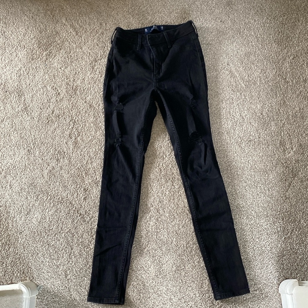 Hollister black curvy high-rise Jean leggings